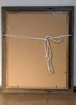 【真作】絵画　日本画6号　竜胆（リンドウ）図　清らかな群青の植物画　W108