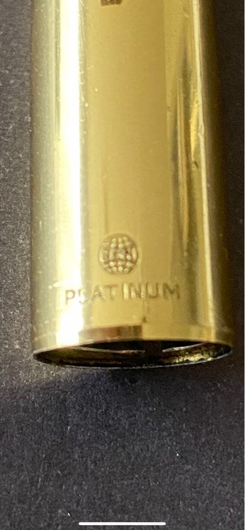 プラチナ　万年筆　昭和レトロ　18K