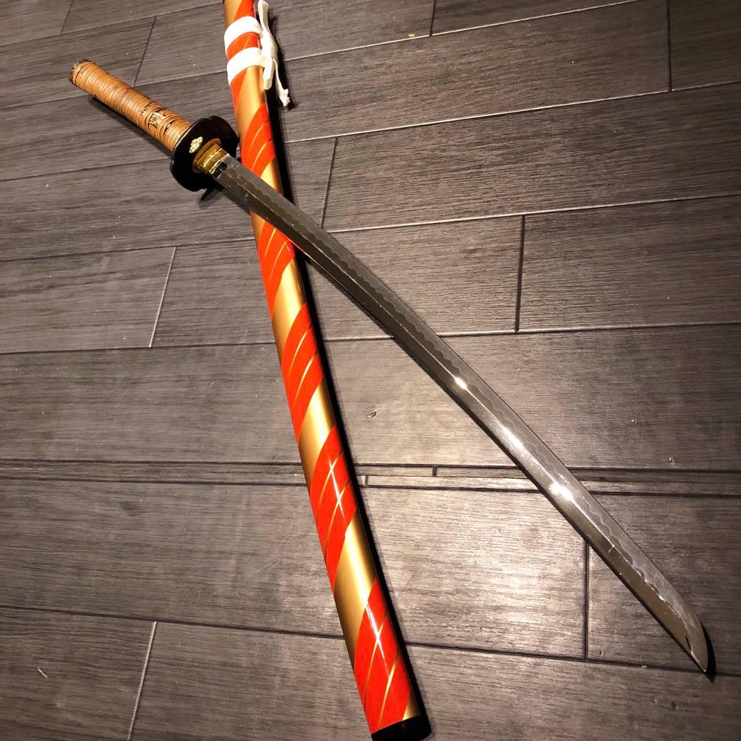 本格模造刀　居合刀　橙拵え　模造刀 日本刀　刀