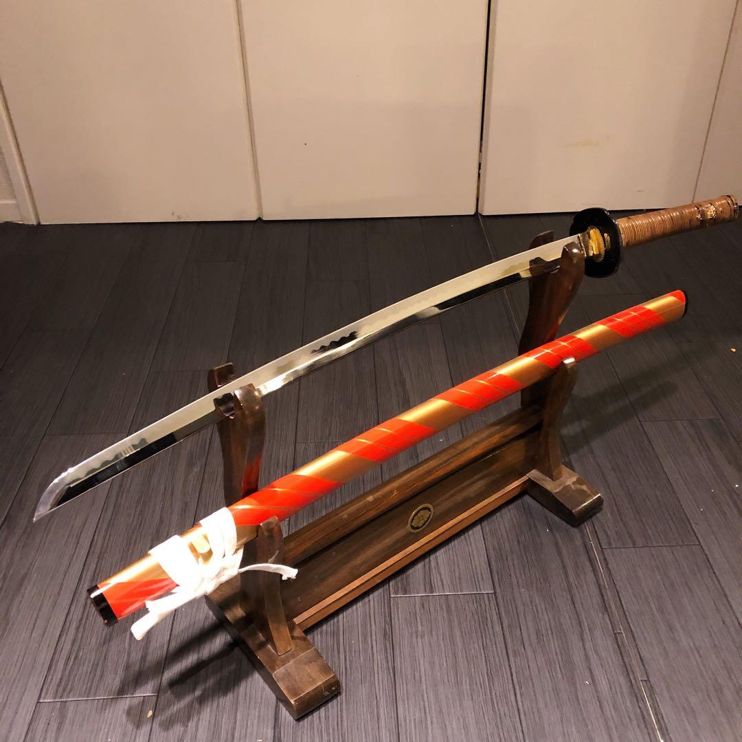 本格模造刀　居合刀　橙拵え　模造刀 日本刀　刀