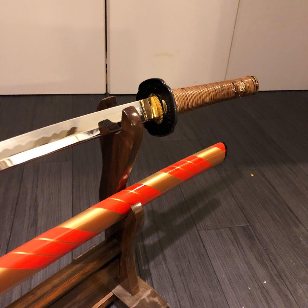 本格模造刀　居合刀　橙拵え　模造刀 日本刀　刀