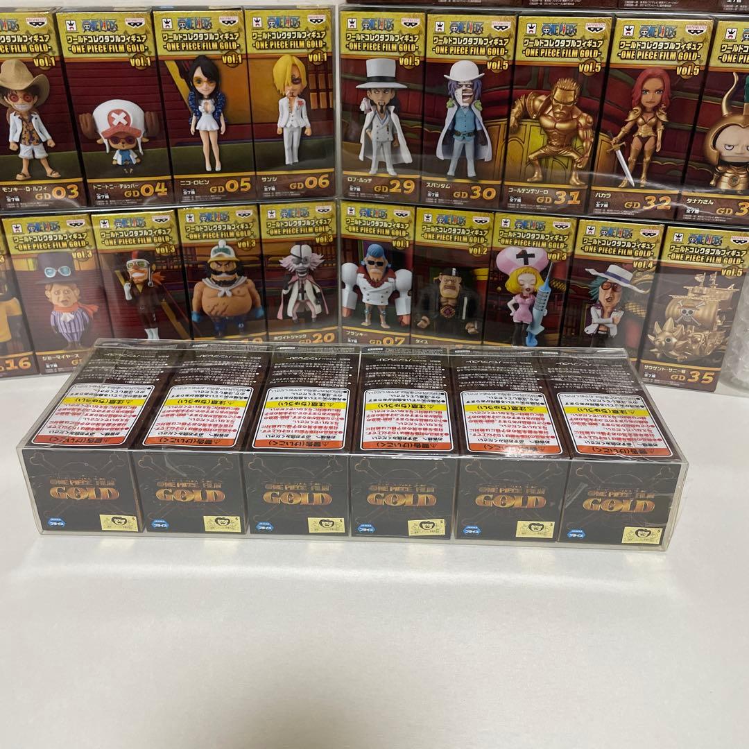 ワンピースワールドコレクタブルフィギュアFILM GOLD全35種おまけポスター