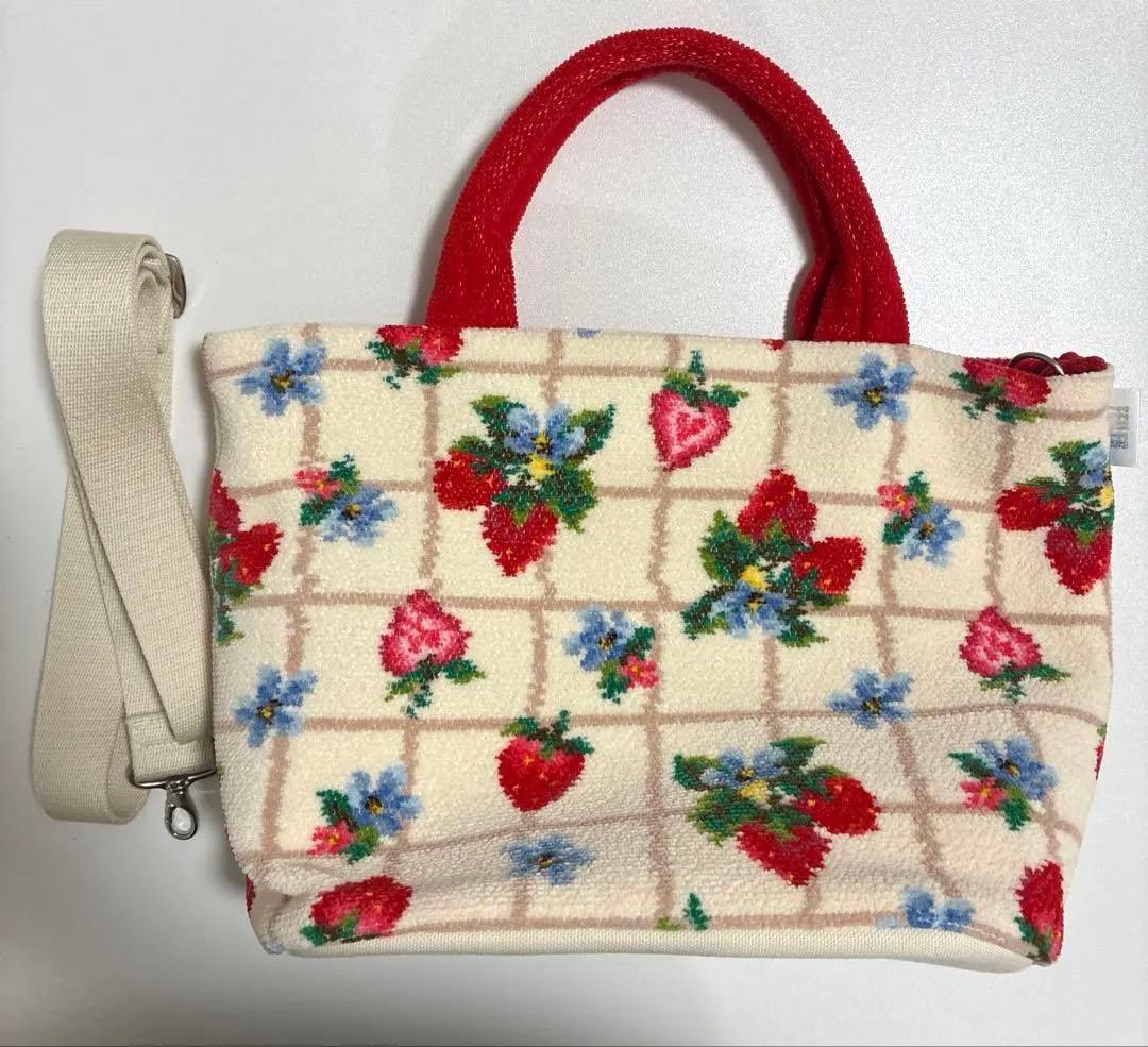 ゆ*き様 【美品】フェイラー ストロベリーフィールドプティハンドバッグ ショルダ