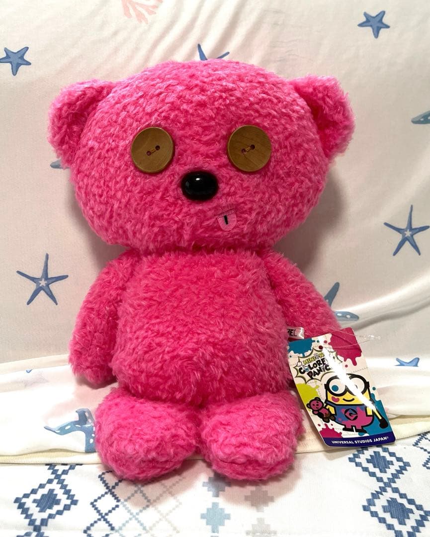 ♡お顔厳選♡公式 USJ ミニオン ティム カラフルパニック ピンク ぬいぐるみ