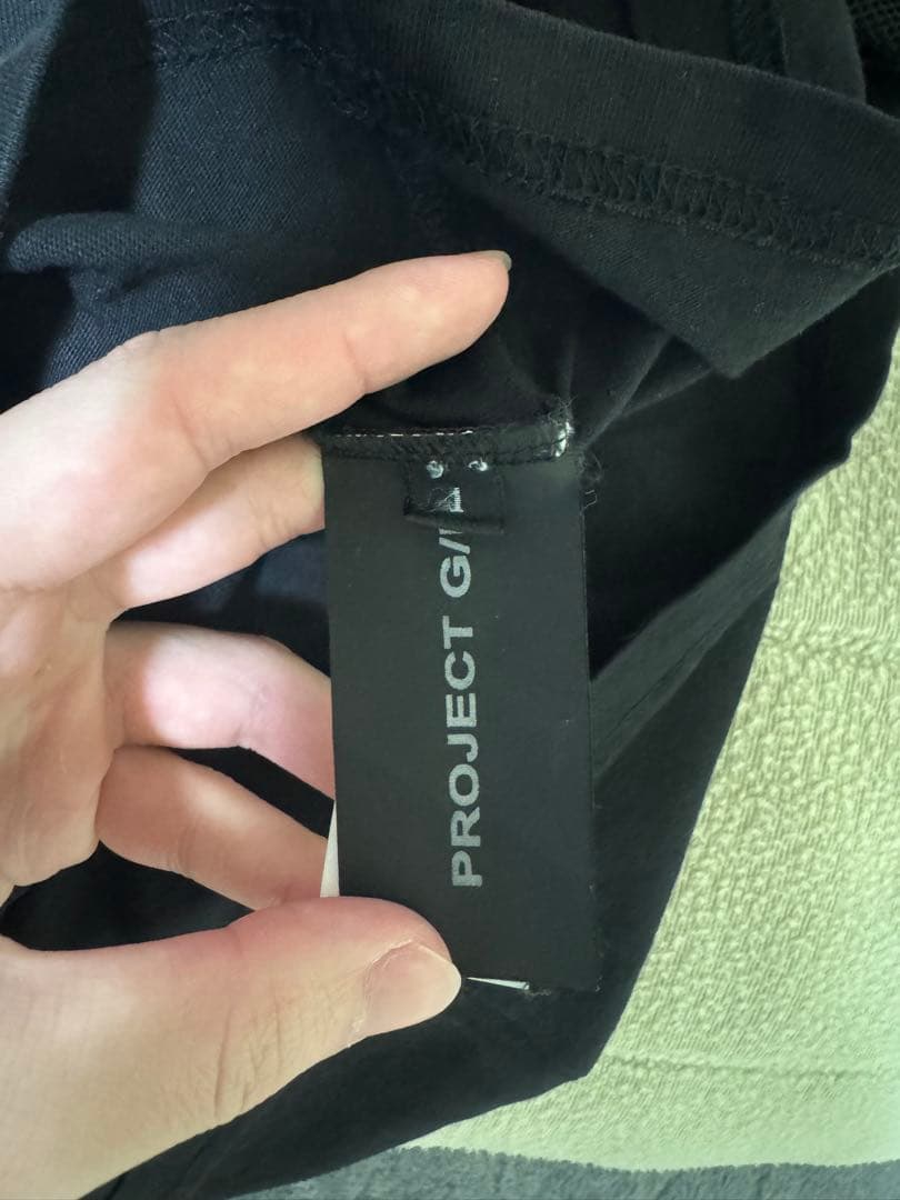 トップス project gr DURAG T-SHIRT / BLK size1