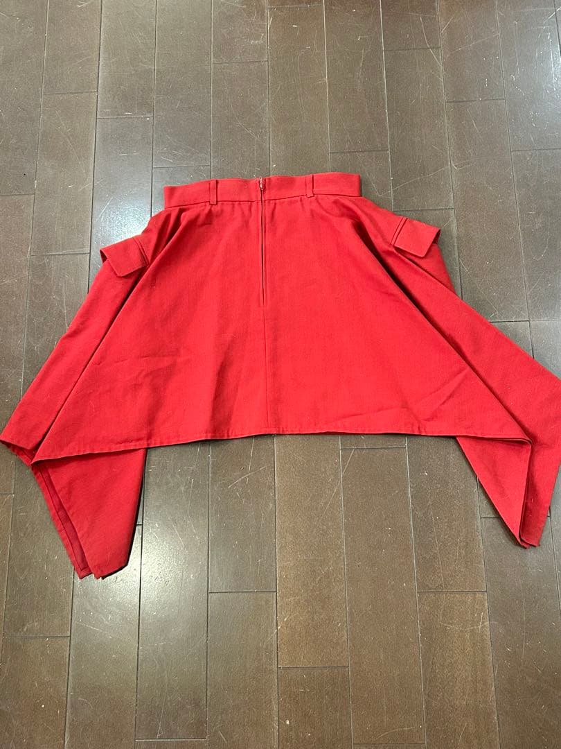 Jean Paul Gaultier フレアスカート 42 レッド