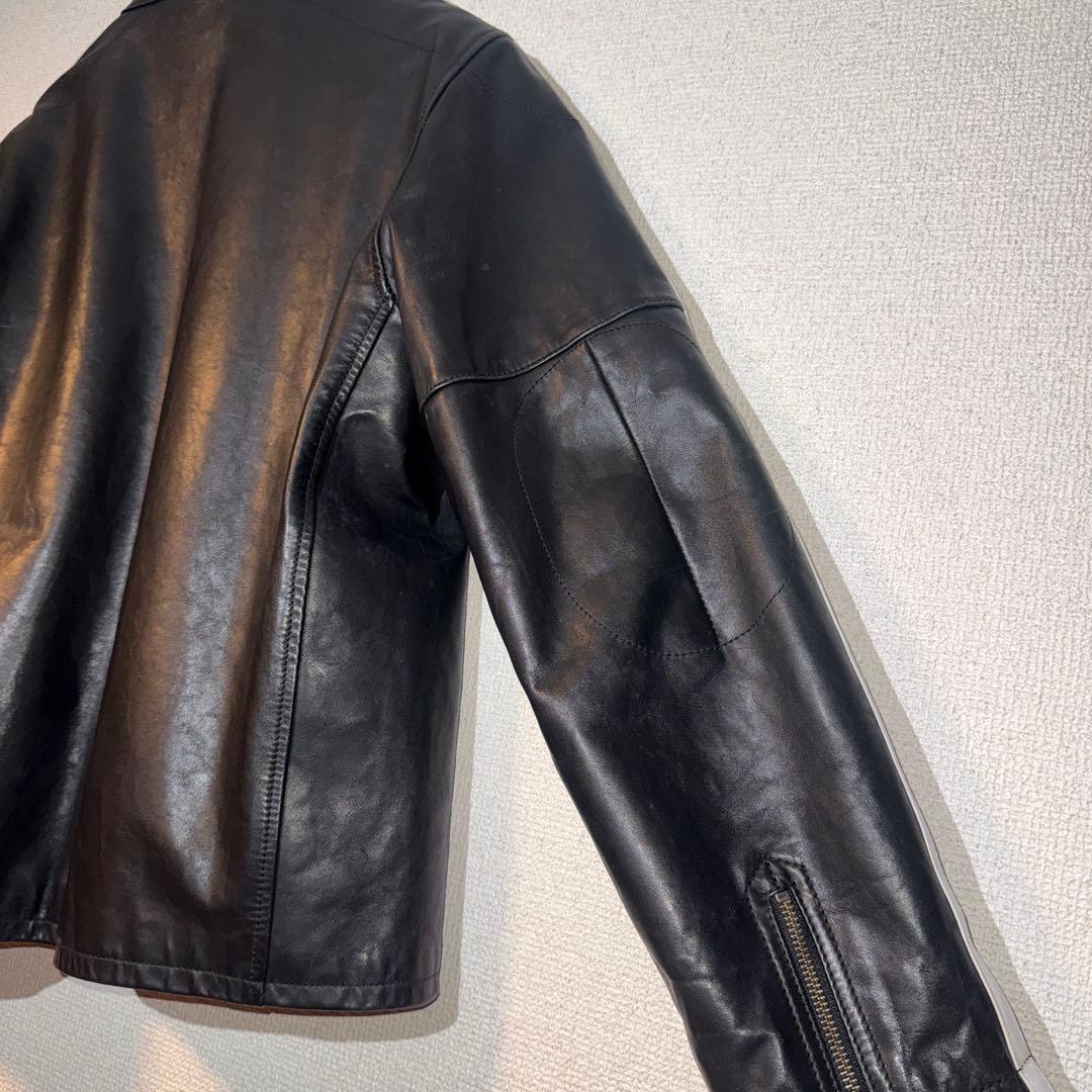 【希少】OLD GAP シングルライダースジャケット 本革 M 美品