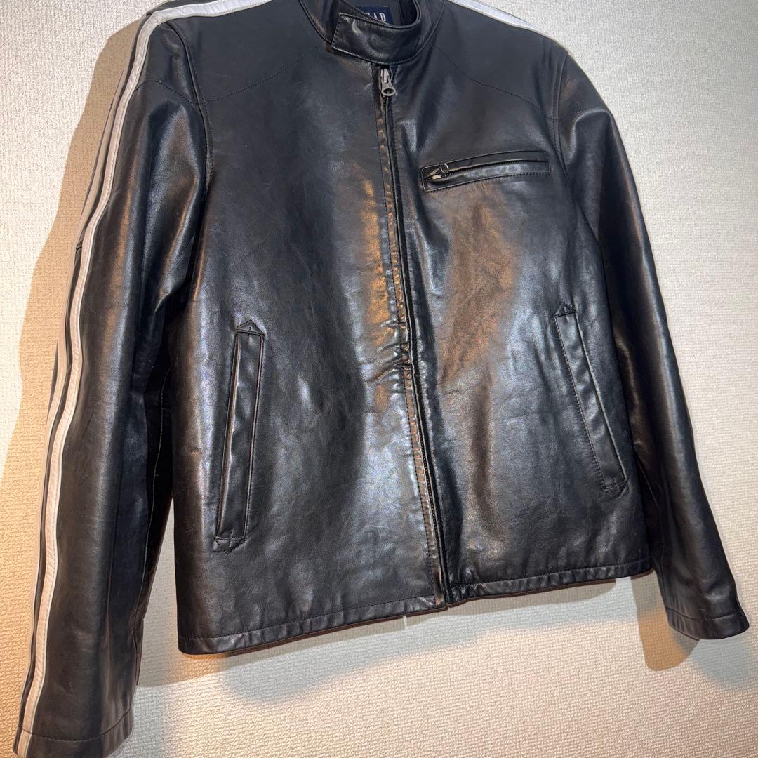【希少】OLD GAP シングルライダースジャケット 本革 M 美品