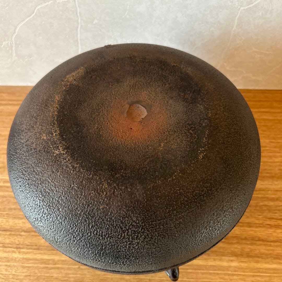 浜松地紋　鶴首釜　釜師　行弘　茶道具