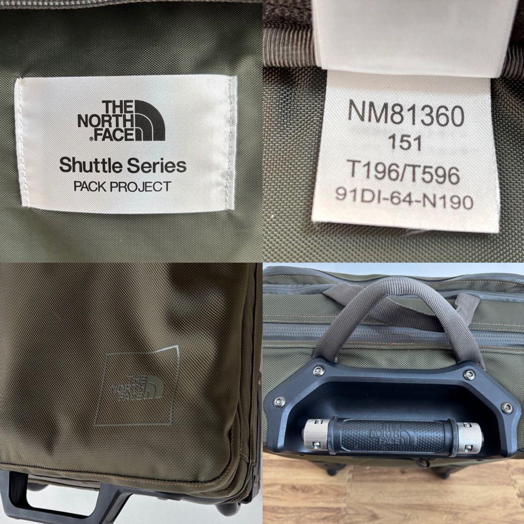 美品　ノースフェイス　シャトルローラー　キャリーバッグ　2輪　機内持込 ハンドル
