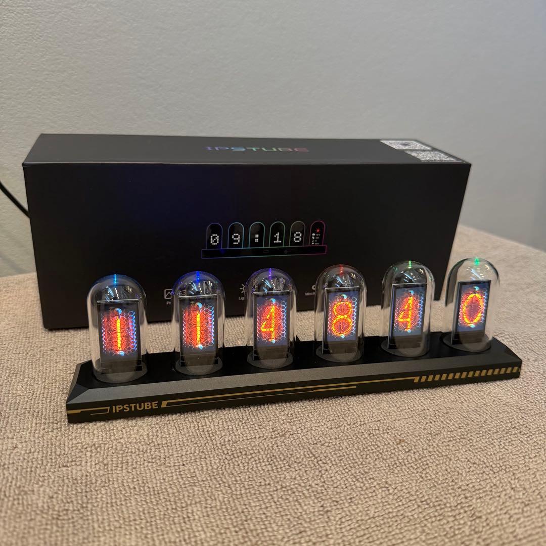 IPSTUBE ニキシー管 デジタル置時計 H401