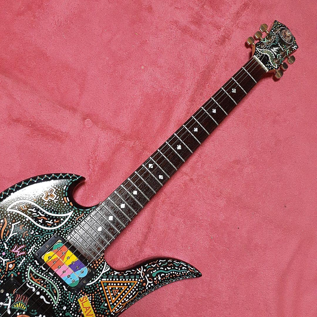 【良・美品】アメーバペイント・hideモデル。モッキンバードエレキギター。