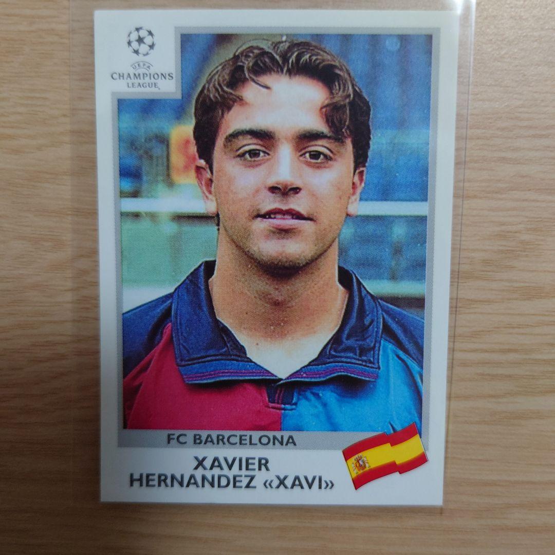 【レア】シャビ 99/00 CL ルーキー ステッカー バルセロナ スペイン代表