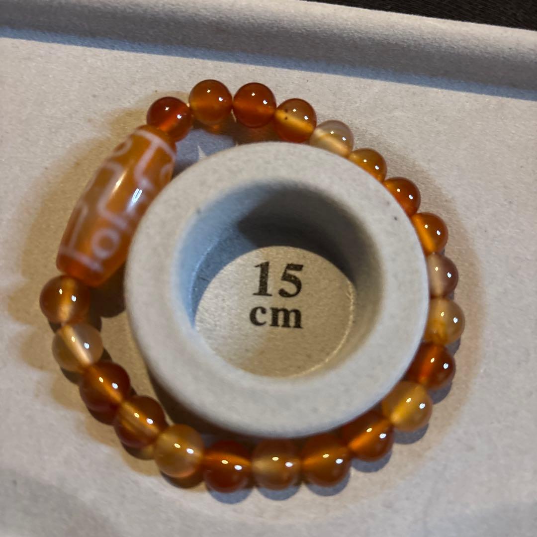 これは！すっごいパワー！希少！老玉髄オレンジ九眼天珠！カーネリアン！すんごいくる