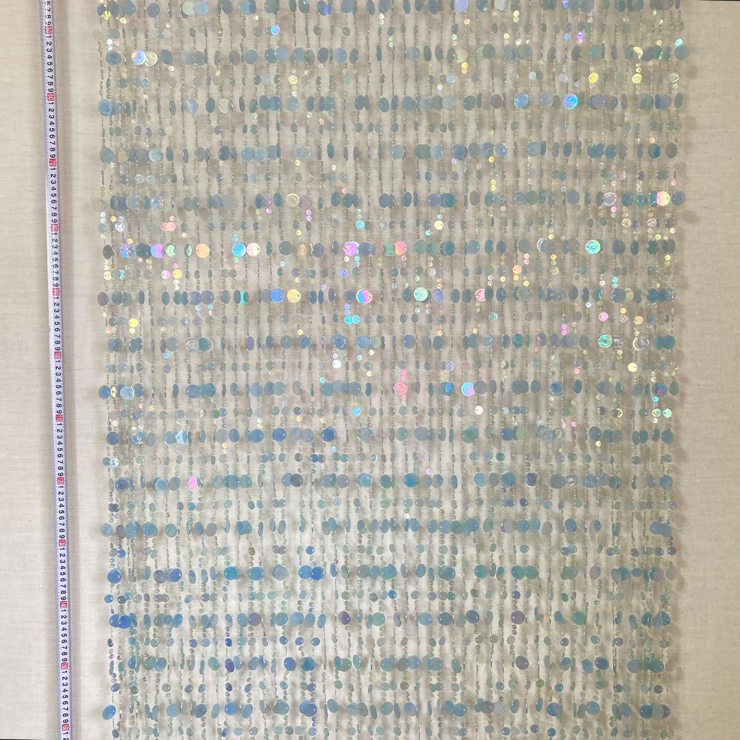 ドアカーテン のれん すだれ 間仕切り 壁掛け キラキラ 大型 ロング レトロ