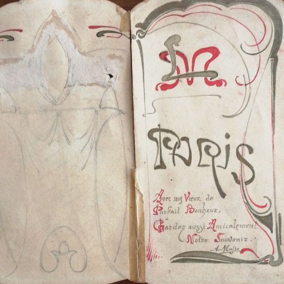 アンティーク　メニュー　MARIAGE