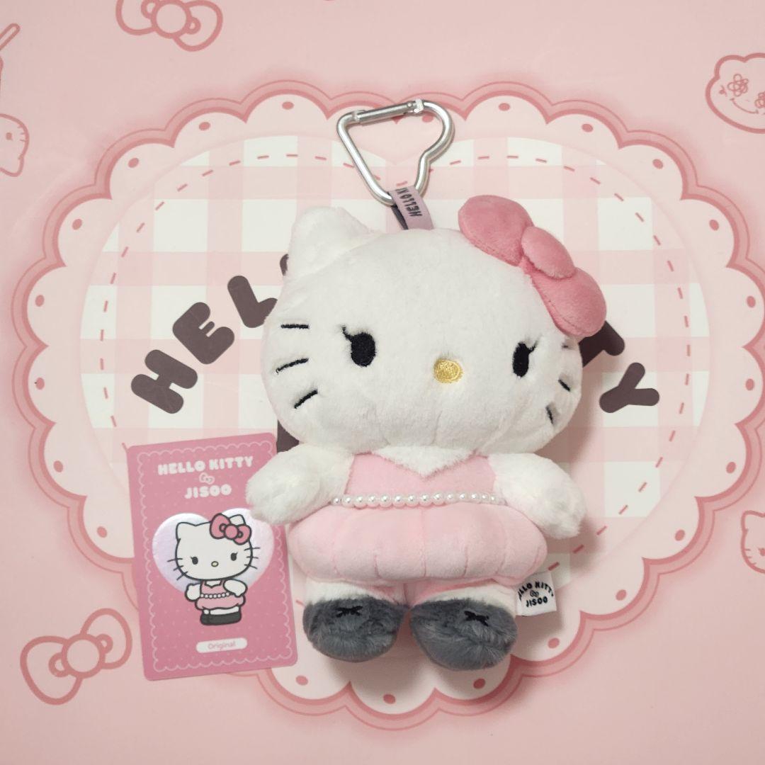 BLACKPINK ジス ハローキティぬいぐるみ キーホルダー オリジナルピンク