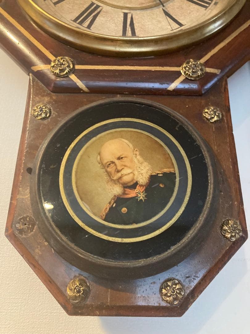 明治時代　精工舎 柳島本庄 掛時計　ゼンマイ式振り子時計　稼働品