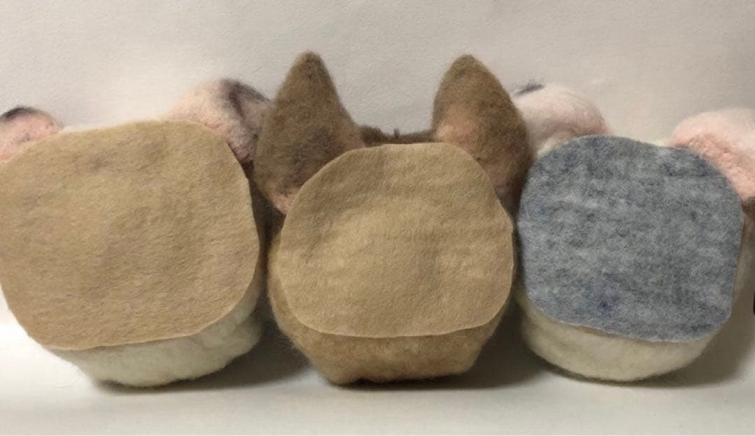 羊毛フェルト　オーダー　EブルFブルブリー　顔半立体