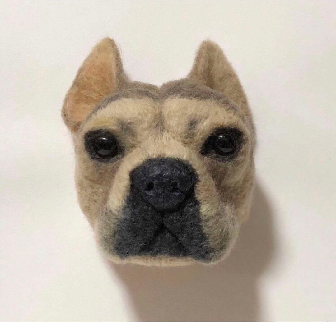 羊毛フェルト　オーダー　EブルFブルブリー　顔半立体