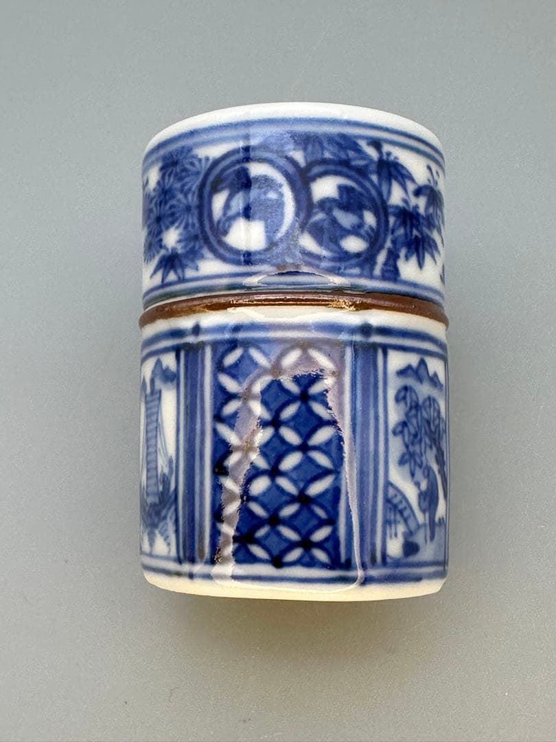 茶道具　振出　巾筒　真葛香斎　祥瑞