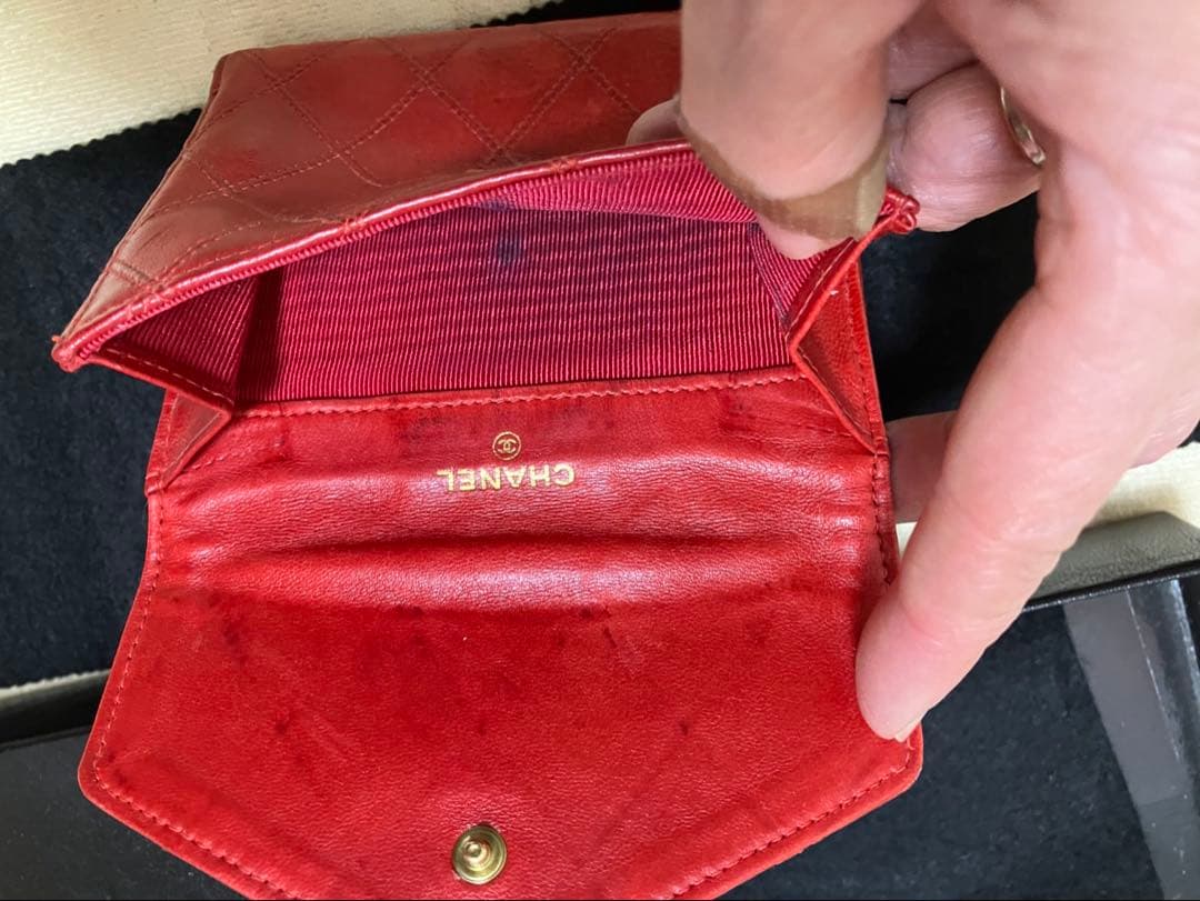 シャネル　二つ折り財布　ビコローレ