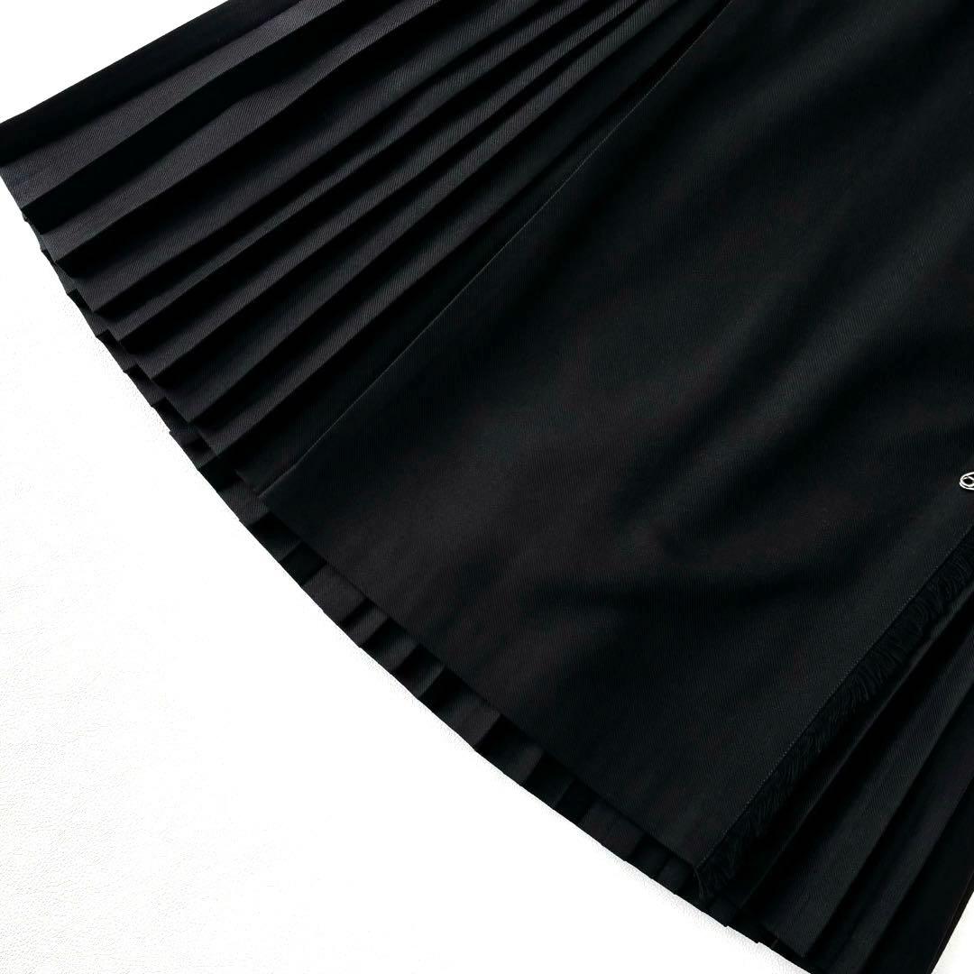 オニールオブダブリン ウールキルトスカート ブラック GB8