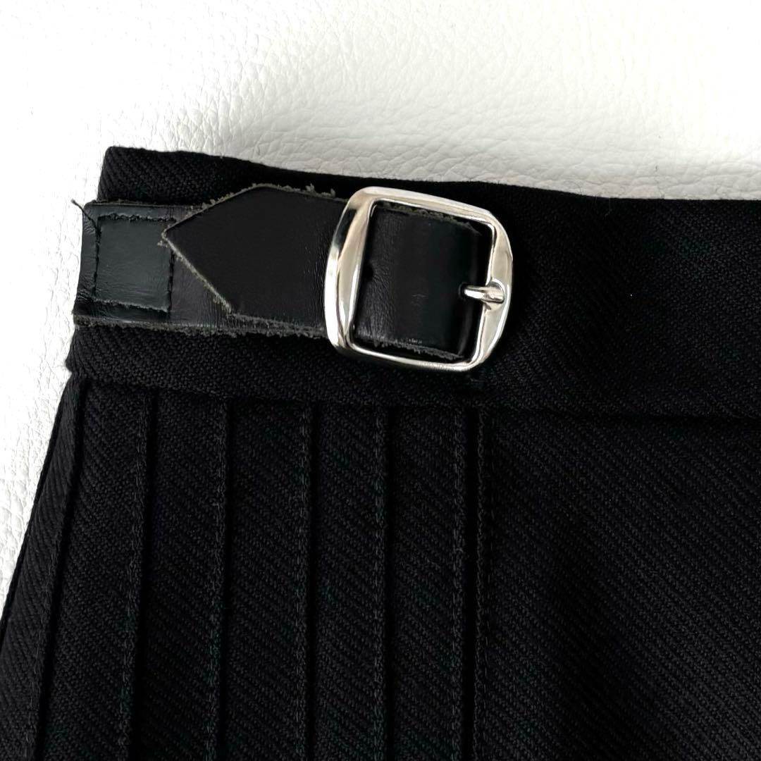 オニールオブダブリン ウールキルトスカート ブラック GB8