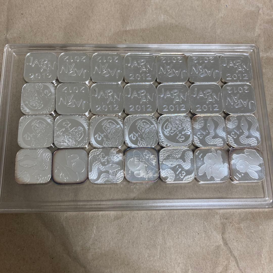 純銀メダル　純銀銘板 121g