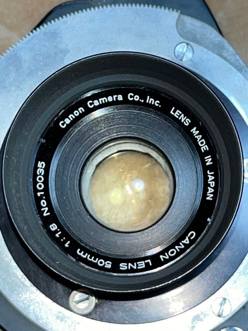 Canon 50mm ？レンズ 3本木製ケース付き