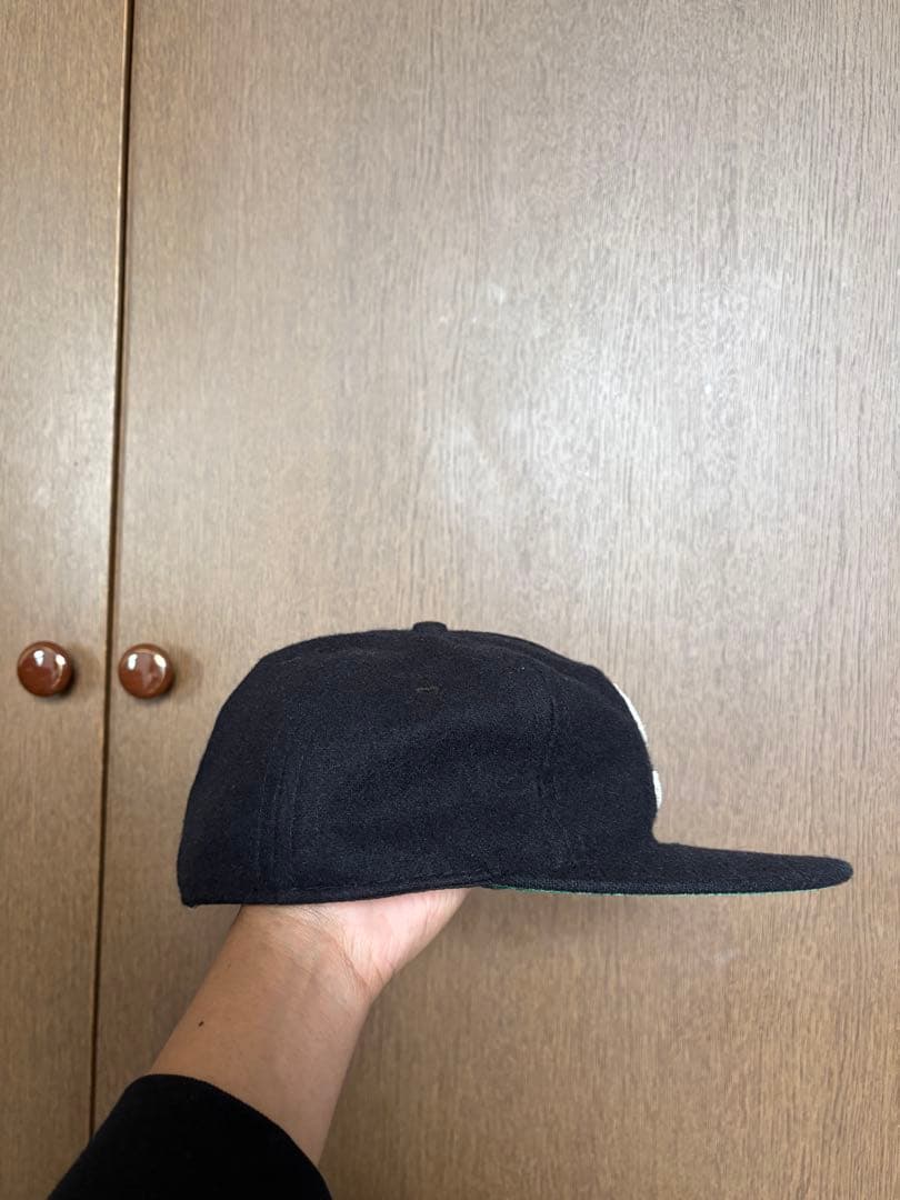 Supreme ブラック Sロゴ キャップ