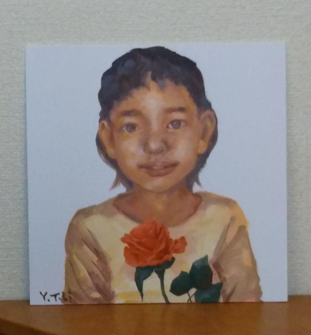 一輪の花と少女