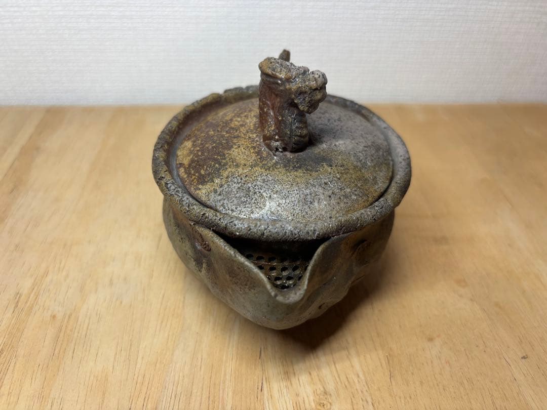 52.備前焼 宝瓶 登り窯 龍 りゅう リュウ 手びねり 急須