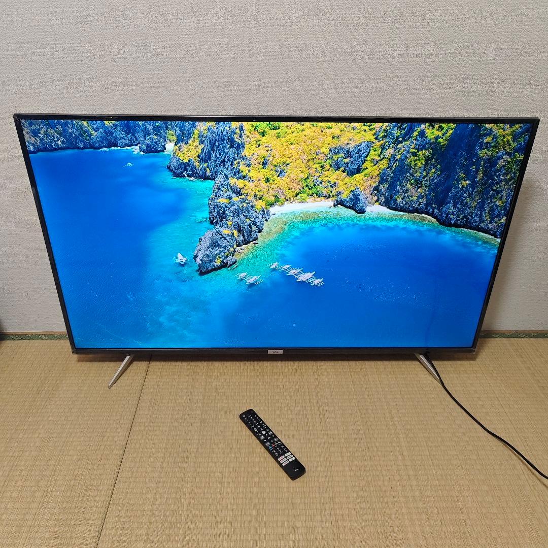 TCL 55型✨4kチューナー内蔵スマートテレビ ネット動画/地上デジ 22年製