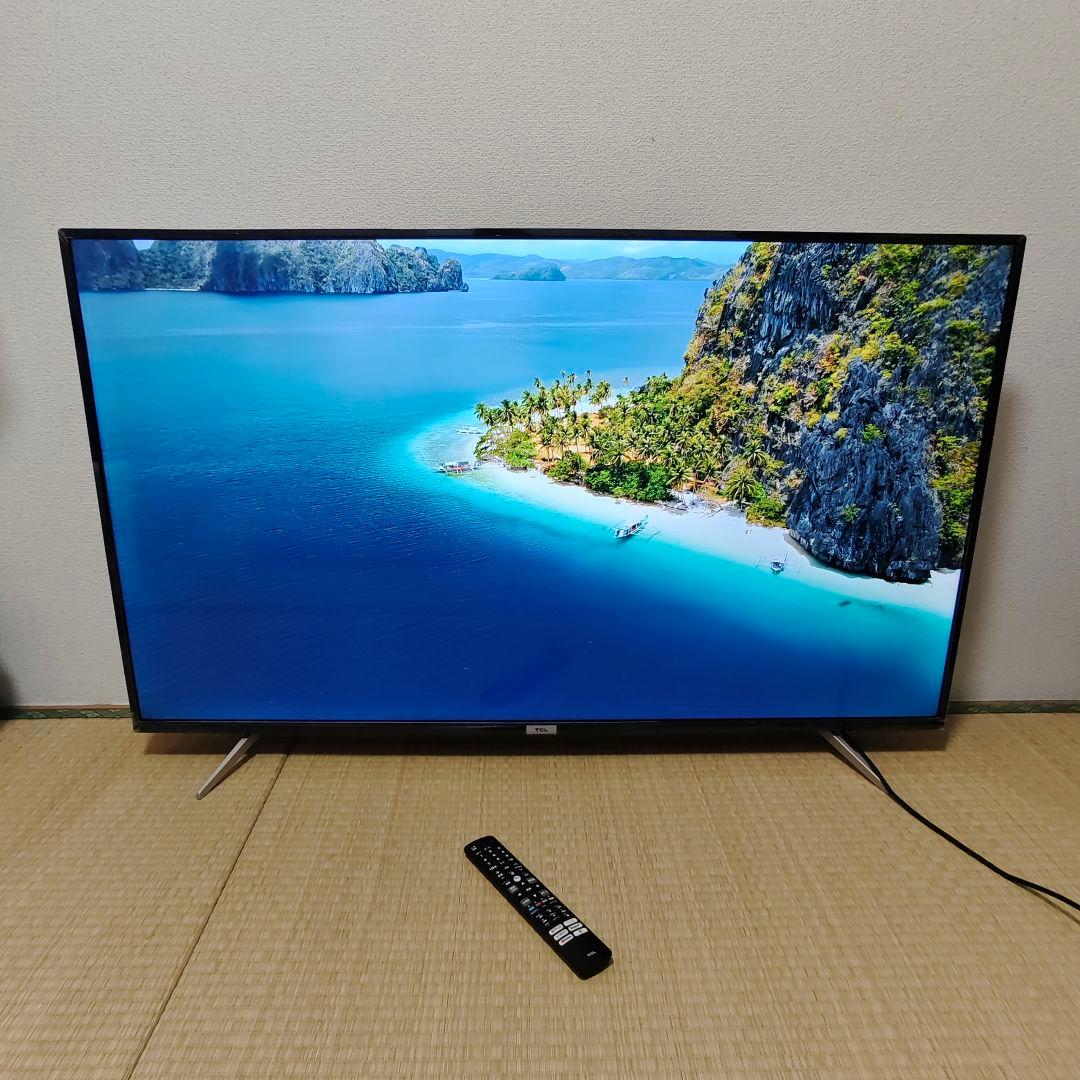 TCL 55型✨4kチューナー内蔵スマートテレビ ネット動画/地上デジ 22年製