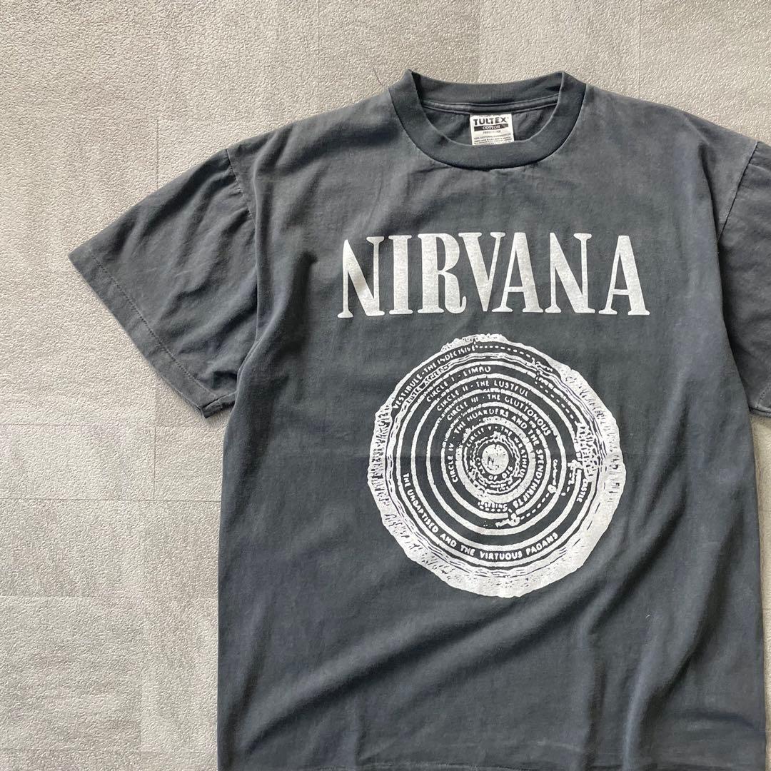 トップス NIRVANA s/s fade band t-shirt black l