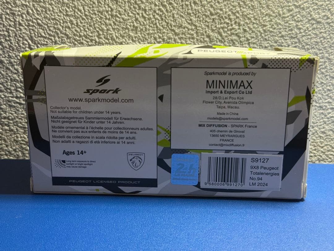 Spark スパーク プジョー 9x8 94号車 ルマン 2024