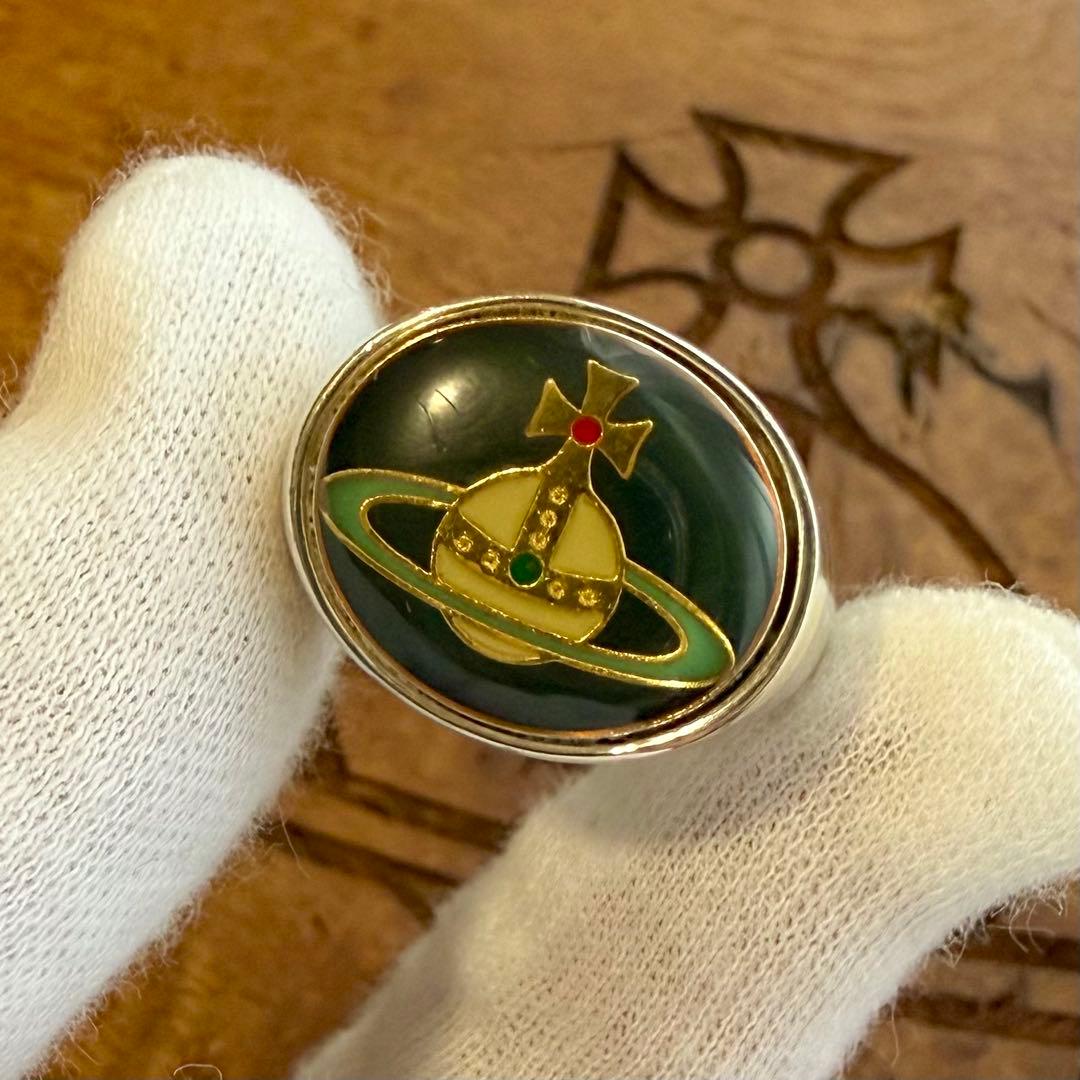 希少色/正規品 Vivienne Westwood エナメルボタンオーブリング