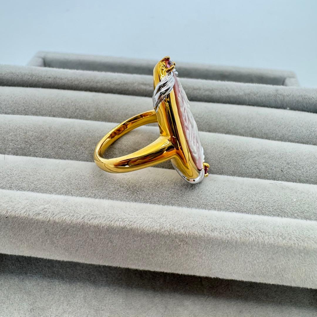 【ケース付き】Mucha ミュシャ カメオ　宝飾リングコレクション　13号　3点