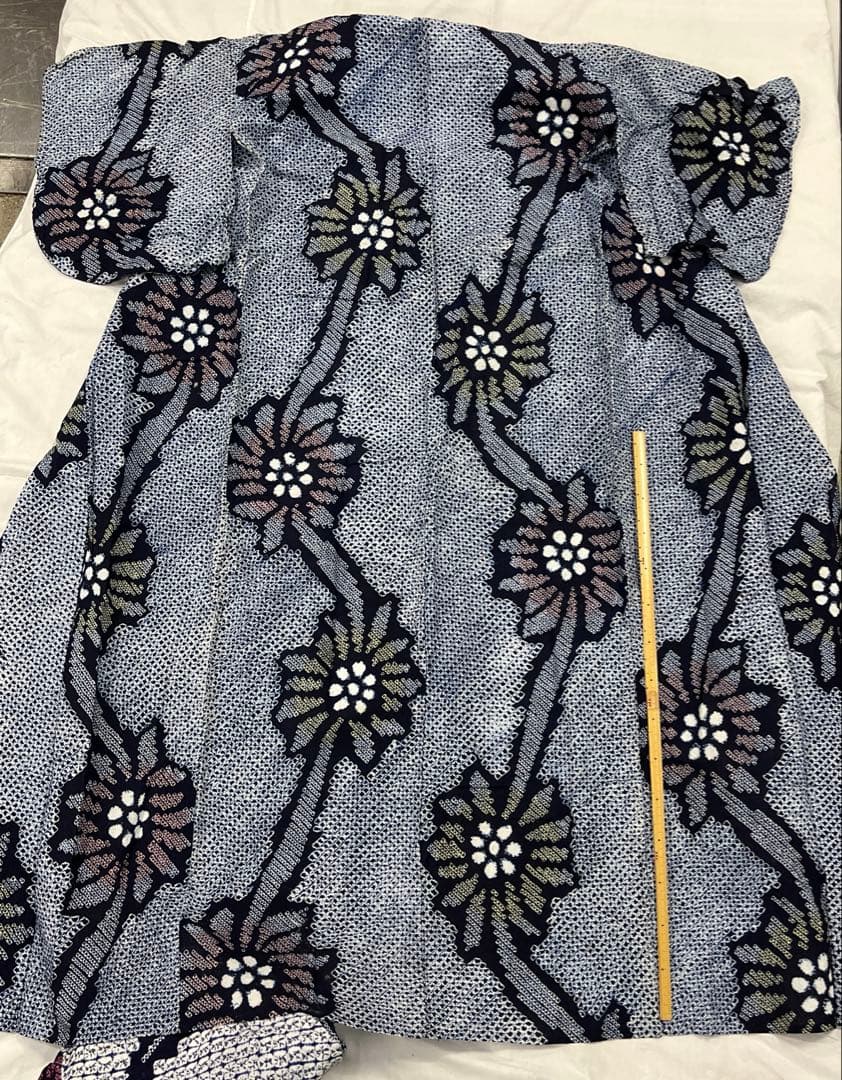 114 絞り浴衣 着物 リメイク用