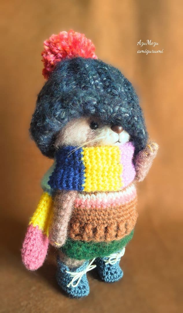 く*み様 カワウソ☆あみぐるみ☆ぬいぐるみ☆ハンドメイド