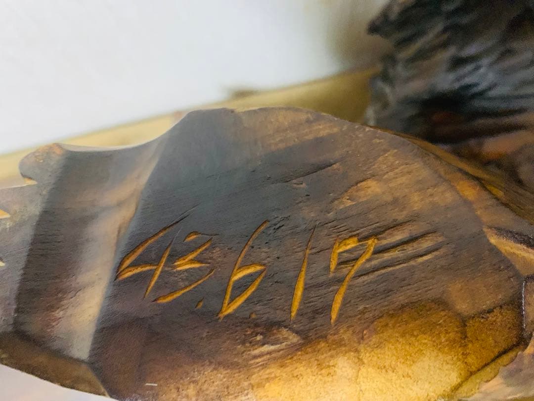 希少品　昭和レトロ　アンティーク　北海道　阿寒湖　木彫り熊　アイヌ工芸　民芸品