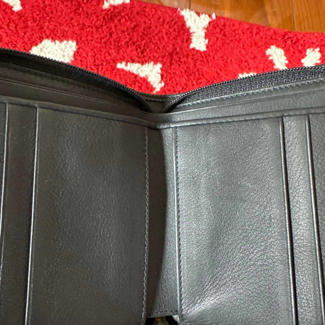 ロエベ　オールドロエベ　二つ折り財布　スエードとレザー