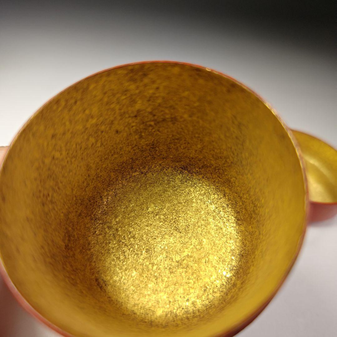 イ616 棗『小崎清人作』『朱塗　内金　棗　共箱　』茶入　茶器　茶道具