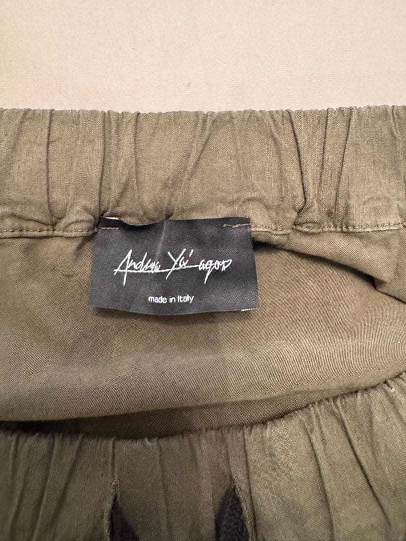 Andrea Ya'aqovサルエルパンツ オリーブ