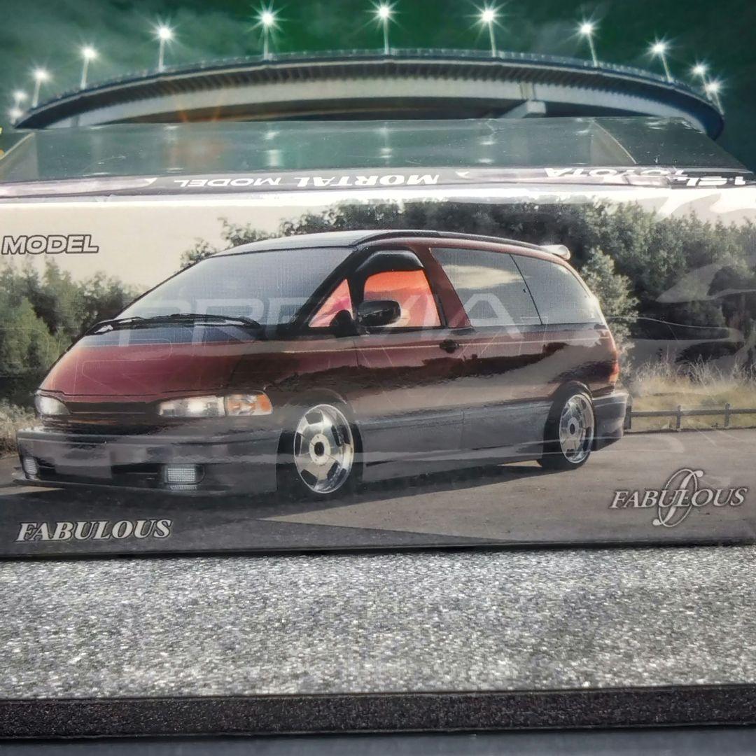 【カスタム品】MORTAL 1/64 トヨタ エスティマ FABULOUS仕様