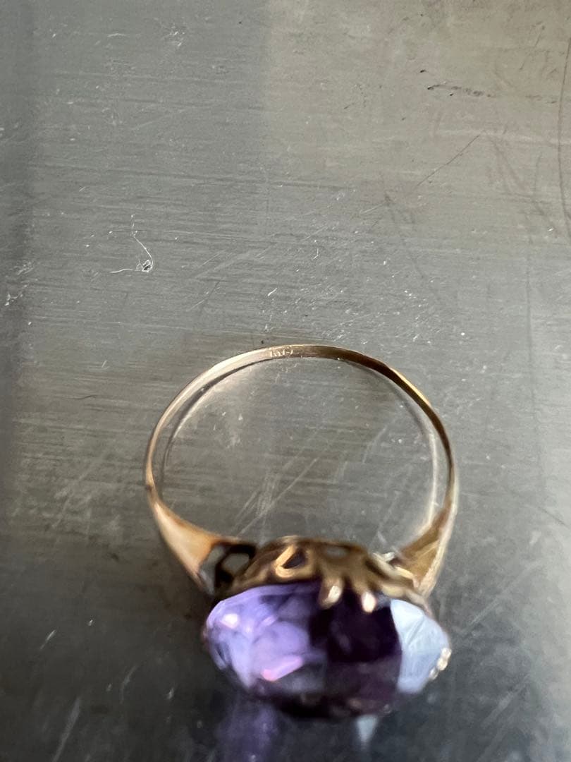k18 リング　アメジスト