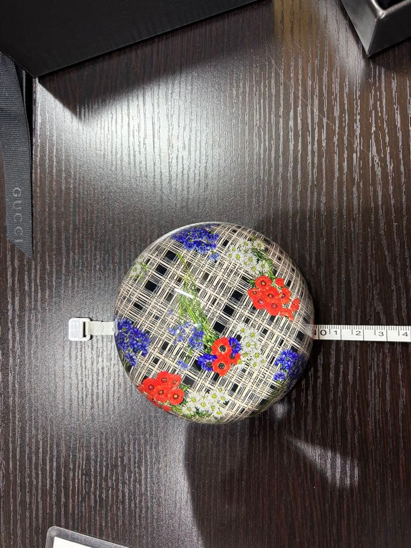 【希少】GUCCI 花柄 円形置物　ペーパーウエイト※非売品