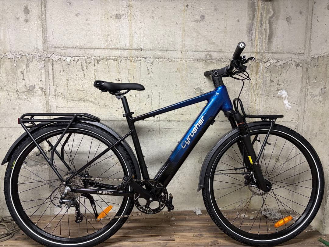 【ほぼ新品】Cyrusher Voyage電動アシスト自転車 パニアバッグ付き
