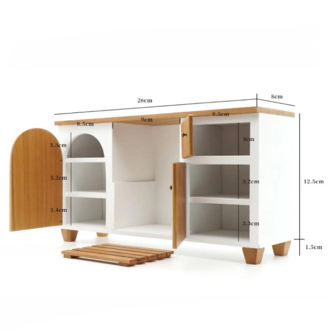 ミニチュア　ドール家具　キッチン台　ドールハウス